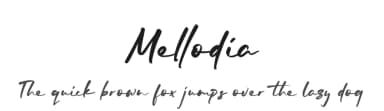 Mellodia by Kong Font — Script Handwritten Font — thumbnail 1