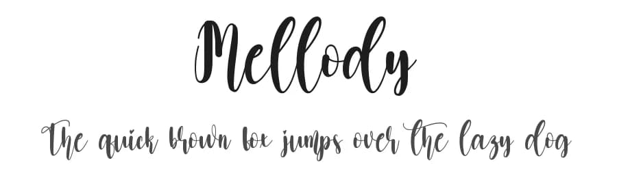 Mellody by Scratchones — Script Handwritten Font