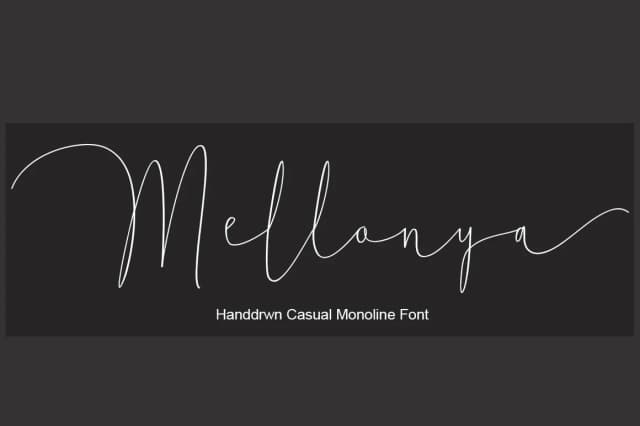 Mellonya Font by BungCu.id — Script Handwritten Font