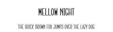 Mellow Night by Scratchones — Script Handwritten Font — thumbnail 1