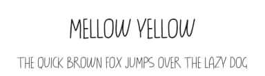 Mellow Yellow by Hugefonts — Script Handwritten Font — thumbnail 1