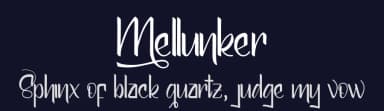 Mellunker by Husnan Taufiq — Script Handwritten Font — thumbnail 2