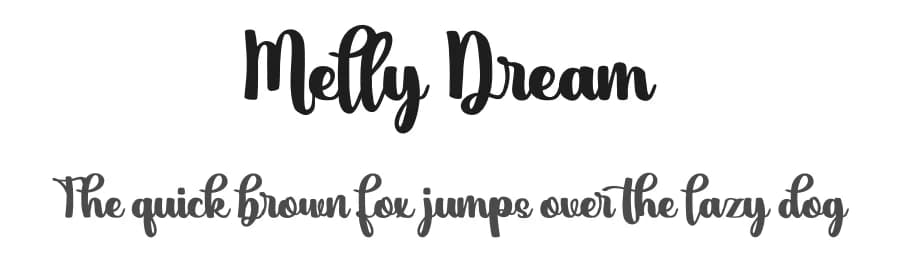 Melly Dream by Yumna Family — Script Handwritten Font