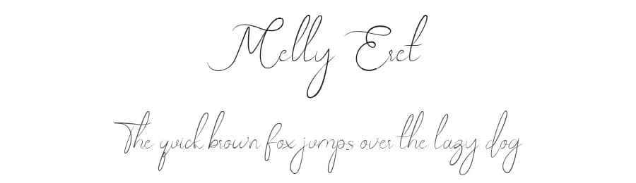 Melly Eret by Star Studio — Script Handwritten Font