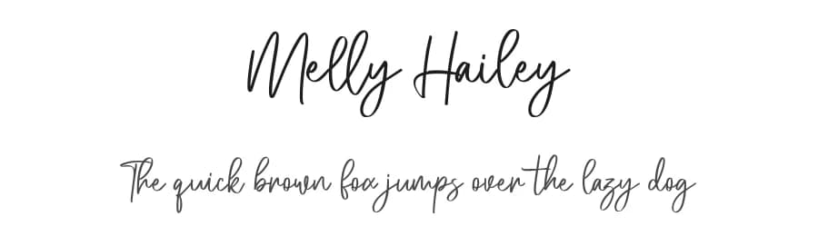 Melly Hailey by Maulana Creative — Script Handwritten Font