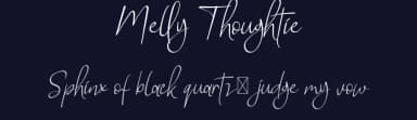 Melly Thoughtie by Airotype — Script Handwritten Font — thumbnail 2