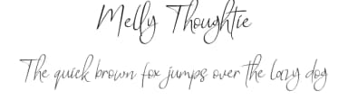 Melly Thoughtie by Airotype — Script Handwritten Font — thumbnail 1