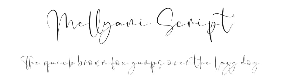 Mellyani Script by Integritype Studio — Script Handwritten Font