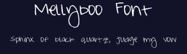 Mellyboo Font by xoanne — Script Handwritten Font — thumbnail 2