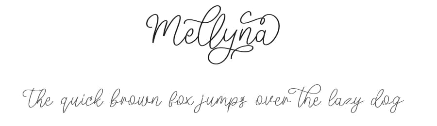 Mellyna by HandletterYean — Script Handwritten Font
