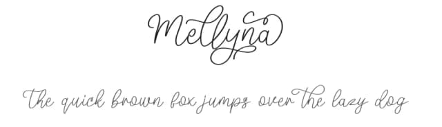 Mellyna by HandletterYean — Script Handwritten Font