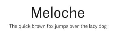 Meloche by Typodermic Fonts — Sans Serif Font — thumbnail 1