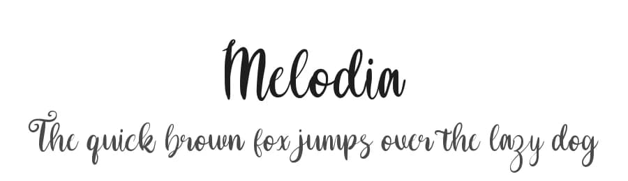 Melodia by ToniStudio — Script Handwritten Font