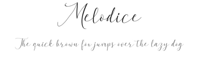 Melodice by RT Studio — Script Handwritten Font