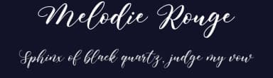 Melodie Rouge by Satin Studio — Script Handwritten Font — thumbnail 2