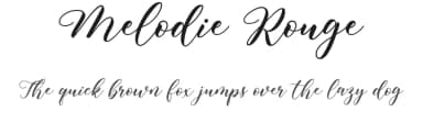 Melodie Rouge by Satin Studio — Script Handwritten Font — thumbnail 1