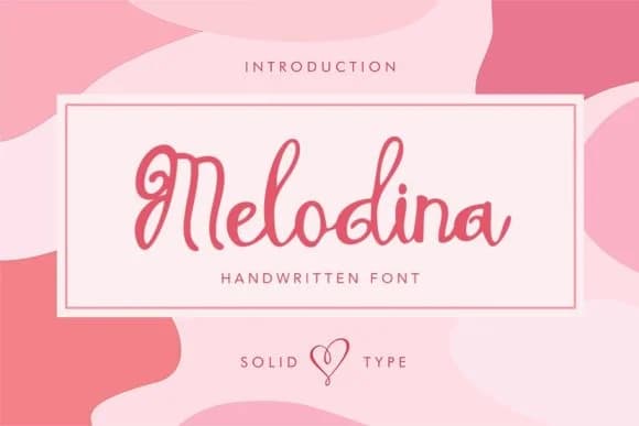 Melodina Script Font by Solidtype — Script Handwritten Font