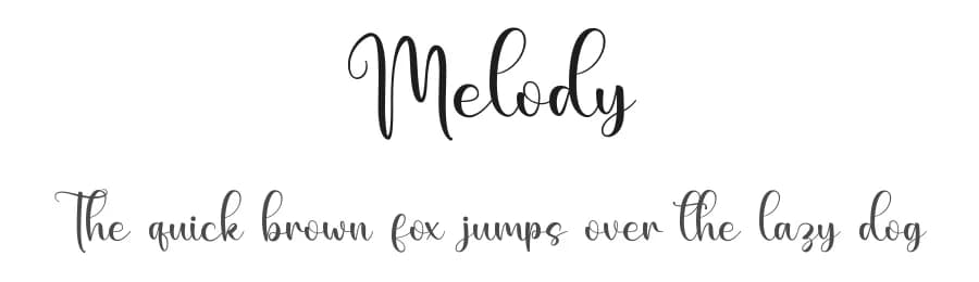 Melody by Nirmala Creative — Script Handwritten Font