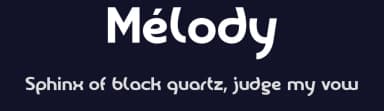 Mélody by Benoît Sjöholm — Sans Serif Font — thumbnail 2