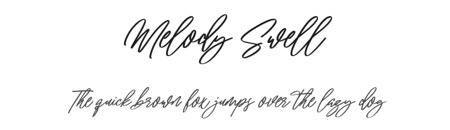 Melody Swell by Maulana Creative — Script Handwritten Font