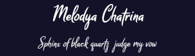 Melodya Chatrina by cove703 — Script Handwritten Font — thumbnail 2