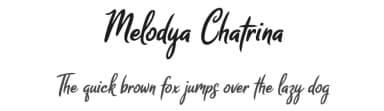 Melodya Chatrina by cove703 — Script Handwritten Font — thumbnail 1