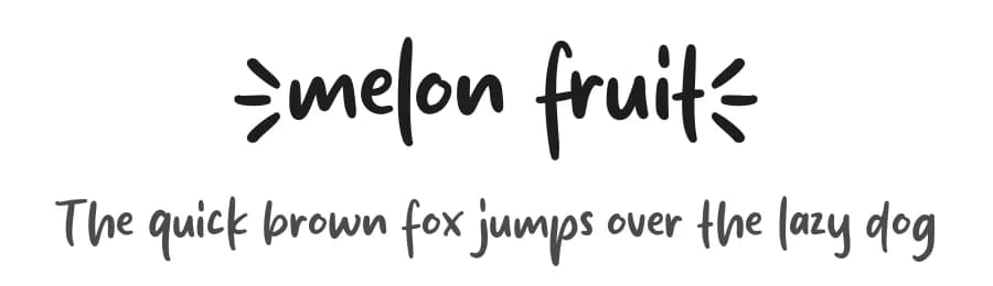 Melon Fruit by MJType — Script Handwritten Font
