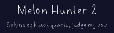 Melon Hunter 2 by Mightyfire — Script Handwritten Font — thumbnail 2