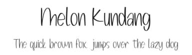 Melon Kundang by zamjump — Script Handwritten Font — thumbnail 1