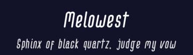 Melowest by zamjump — Sans Serif Font — thumbnail 2