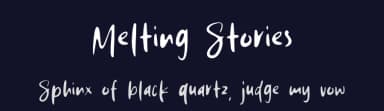 Melting Stories by MJType — Script Handwritten Font — thumbnail 2