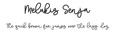 Melukis Senja by Stefani Letter — Script Handwritten Font — thumbnail 1