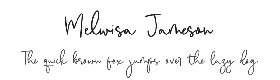 Melwisa Jameson by Balpirick Studio — Script Handwritten Font