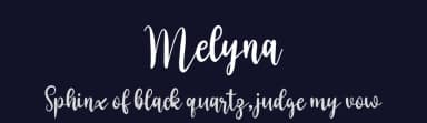 Melyna by niyos — Script Handwritten Font — thumbnail 2