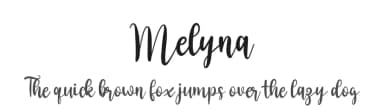 Melyna by niyos — Script Handwritten Font — thumbnail 1