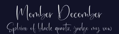 Member December by Integritype Studio — Script Handwritten Font — thumbnail 2