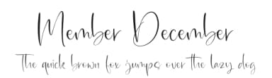 Member December by Integritype Studio — Script Handwritten Font — thumbnail 1