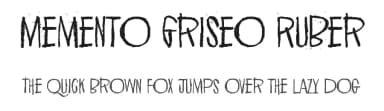 Memento Griseo Ruber by Juha Korhonen — Script Handwritten Font — thumbnail 1