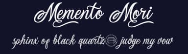 Memento Mori by Richie Mx — Script Handwritten Font — thumbnail 2