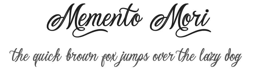 Memento Mori by Richie Mx — Script Handwritten Font