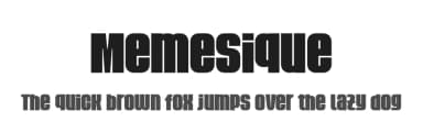 Memesique by Harold Schumacher — Sans Serif Font — thumbnail 1