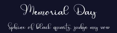 Memorial Day by Luluk Surotul — Script Handwritten Font — thumbnail 2