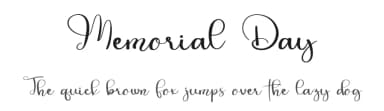 Memorial Day by Luluk Surotul — Script Handwritten Font — thumbnail 1