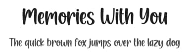 Memories With You by Graphix Line Studio — Script Handwritten Font — thumbnail 1