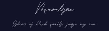 Memorlyne by Qwrtype Foundry — Script Handwritten Font — thumbnail 2