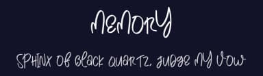 Memory by Belina Studio — Script Handwritten Font — thumbnail 2