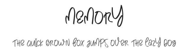 Memory by Belina Studio — Script Handwritten Font