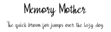 Memory Mother by Studio Hello Good — Script Handwritten Font — thumbnail 1