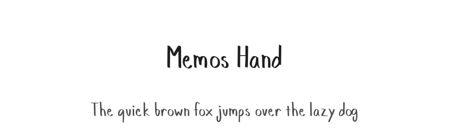 Memos Hand by Pixeluigi — Script Handwritten Font