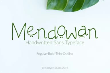 Mendowan Family Font by Mozyen Studio — Script Handwritten Font — thumbnail 1